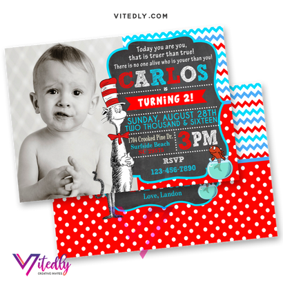 Dr Seuss Invitations