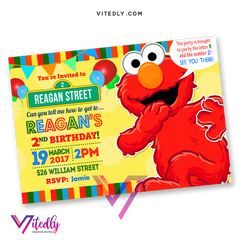 Elmo Birthday Invitations
