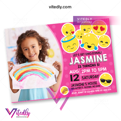 Emoji Birthday Party Invitation