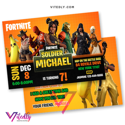 Fortnite Invitation Season 8