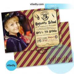 Harry Potter Birthday Invitation | Harry Potter Invitation