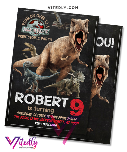 Jurassic World Invitation