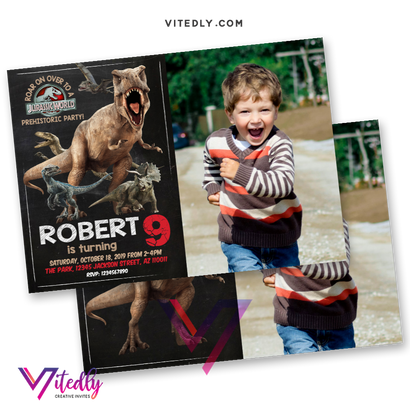 Jurassic World Birthday Invitation