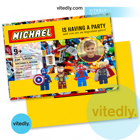 Lego Animated Video Invitation - Cool Video Invitations