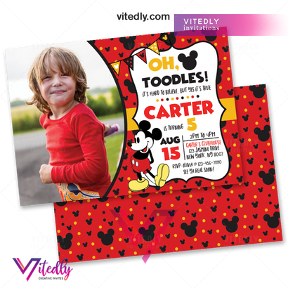 Mickey Mouse Invitation, Mickey Mouse Birthday Invitation!