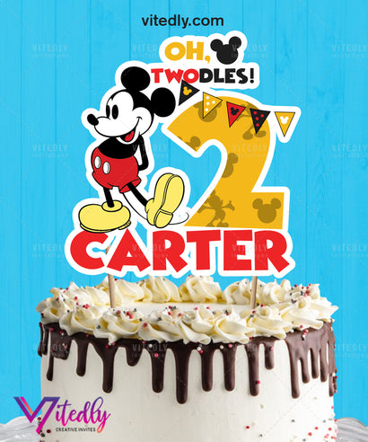 Mickey Mouse Cake Topper, Mickey Mouse Cake Centerpiece, Mickey Mouse Topper