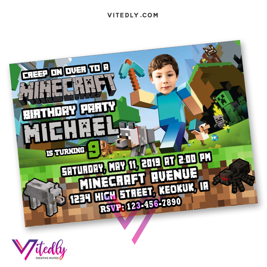 Minecraft Invitations – Vitedly