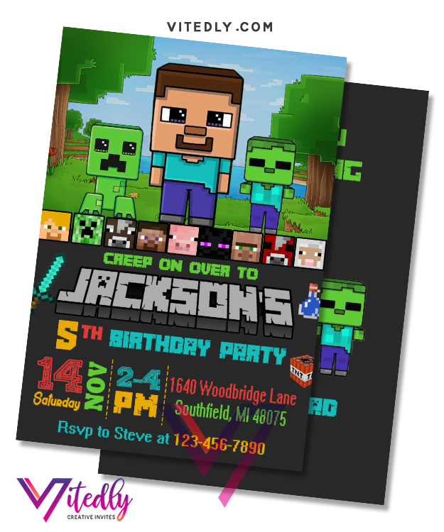 minecraft-birthday-invitations-minecraft-invitation-vitedly for Free Printable Minecraft Birthday Invitations Minecraft Birthday Invitations, Minecraft Invitation – Vitedly for Free Printable Minecraft Birthday Invitations