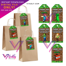 Minecraft Thank you Tags