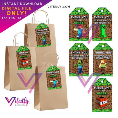 Minecraft Thank you Tags