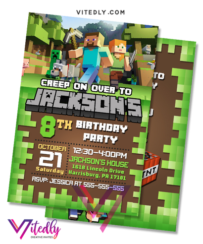 Minecraft Birthday! - nathetlili.overblog.com