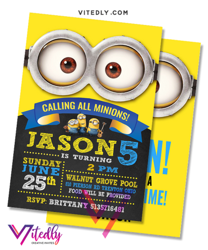 Minions Invitation