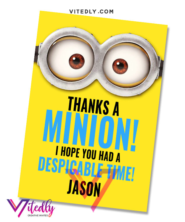 minions-birthday-invitation-minions-invitations-vitedly for Free Printable Minion Thank You Tags Minions Birthday Invitation, Minions Invitations – Vitedly for Free Printable Minion Thank You Tags