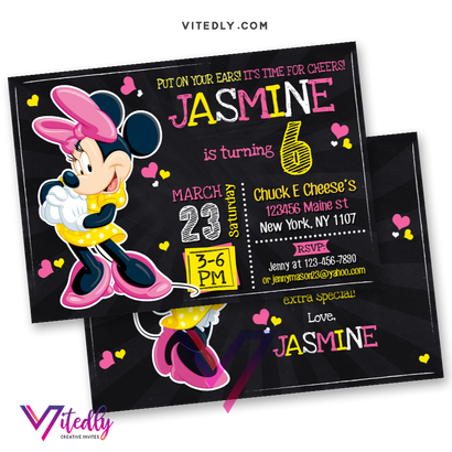 Minnie Mouse Invitation