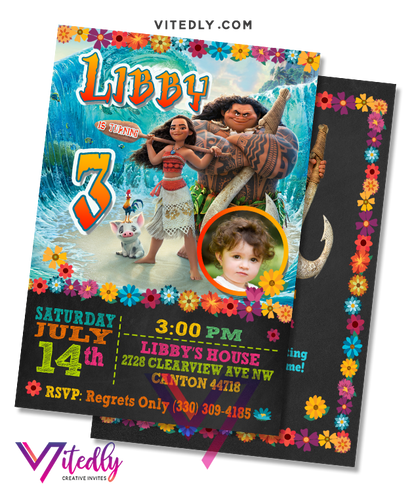 Moana Invitation