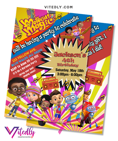 Motown Magic Invitation