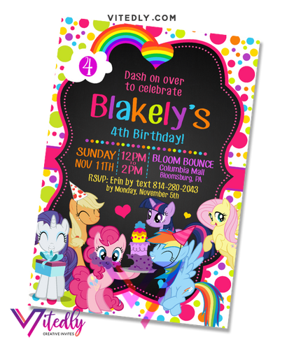 My Little Pony Invitation