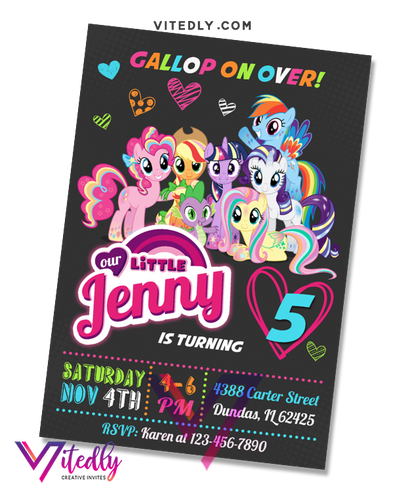 My Little Pony Birthday Invitation