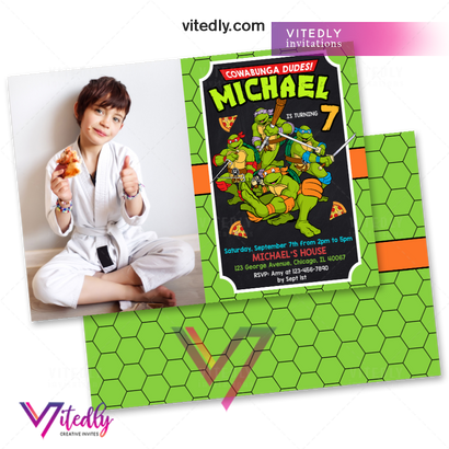 Ninja Turtles Invitation