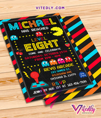 Pacman Invitations with FREE back Design