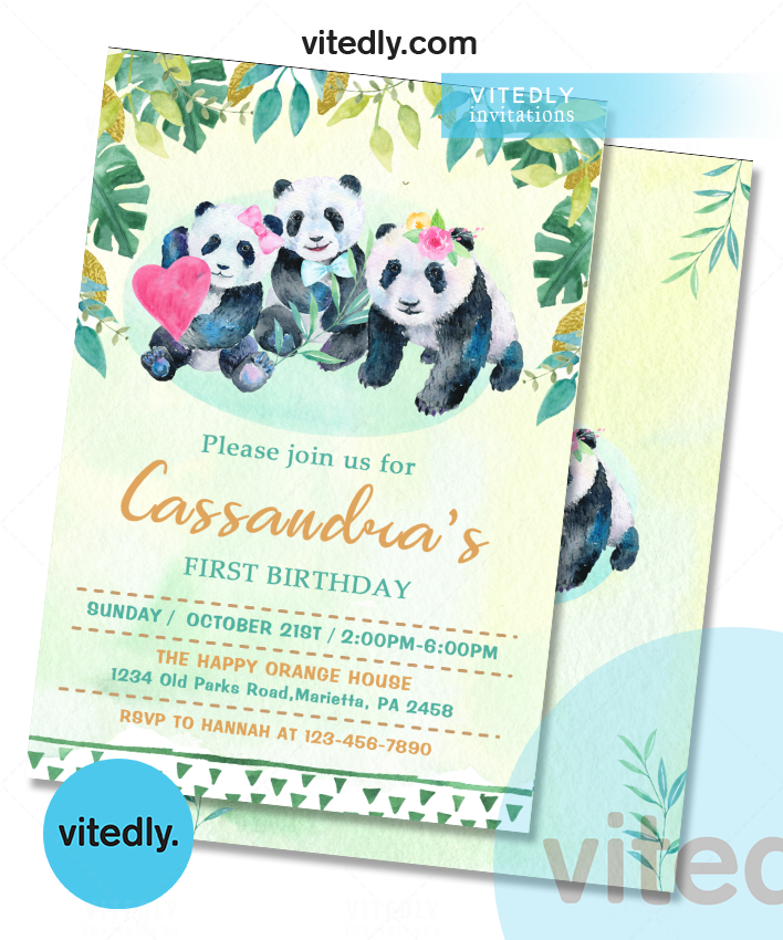 Panda Birthday Invitation | Panda Bear Invitation – Vitedly panda-birthday-invitation-panda-bear-invitation-vitedly