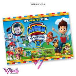 Paw Patrol Birthday Invitations
