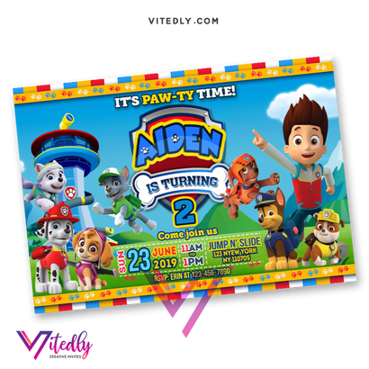 Paw Patrol Invitations
