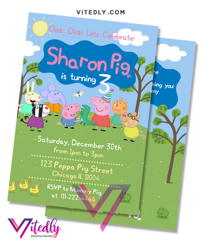 Peppa Pig Invitation