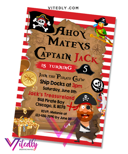 Pirate Invitation