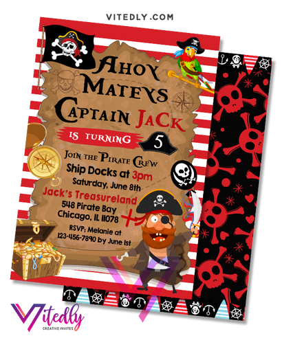 Pirate Birthday Invitation