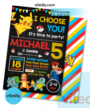 Editable Pokemon Invitation | Editable Pokemon Birthday Invitation Vitedly Editable Pokemon Invitation | Editable Pokemon Birthday Invitation Vitedly