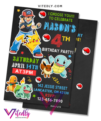 Pokemon Invitation