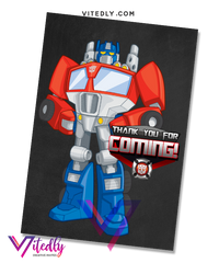 Rescue Bots Thank you card