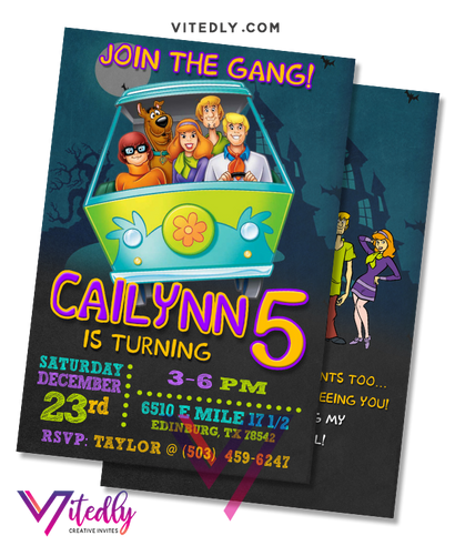 Scooby Doo Invitation
