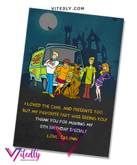 Scooby Doo Thank you card