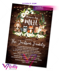  Woodland Shower by Mail Invitation