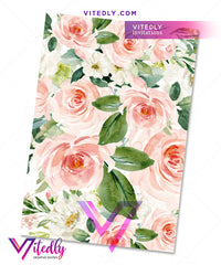 Woodland Floral Shower back design