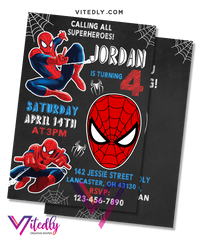 Spiderman Invitation