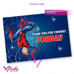 Spiderman thank you card