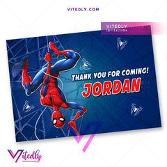 Spiderman thank you card