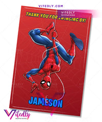 Spiderman Thank you card