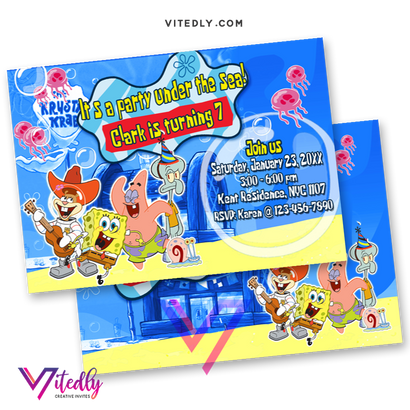SpongeBob Invitations