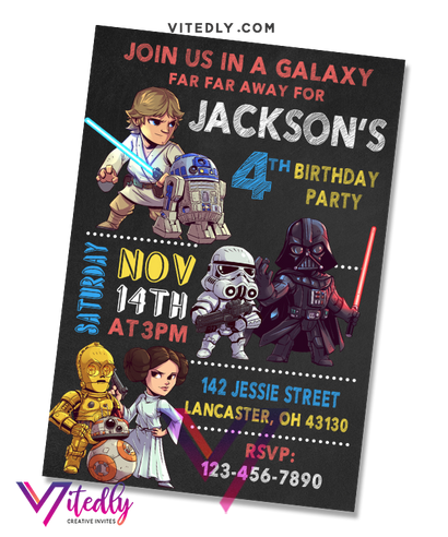 Star Wars Birthday Invitation