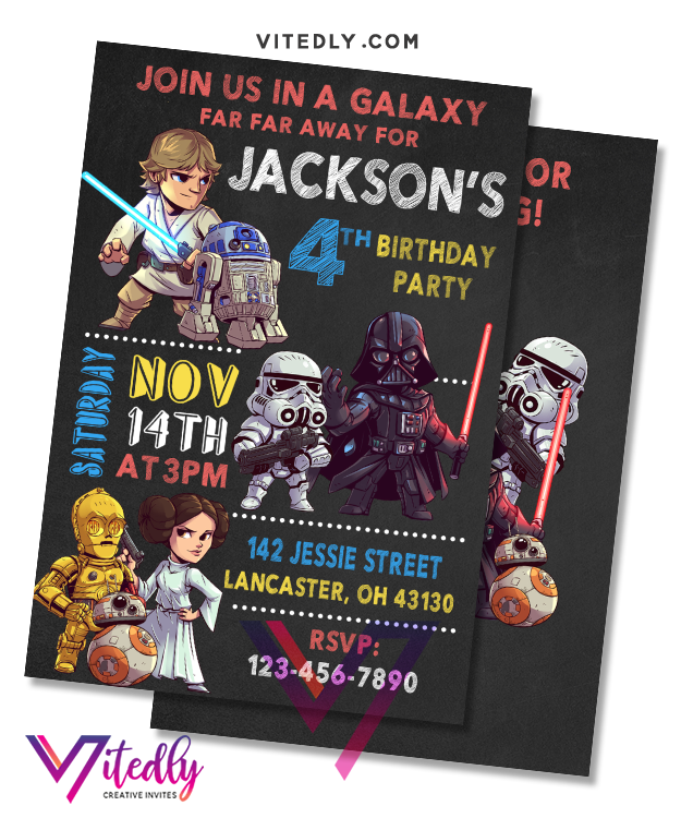 Star Wars Invitation with FREE Thank you card – Vitedly star-wars-invitation-with-free-thank-you-card-vitedly