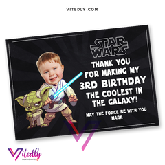 Star Wars Thank you card