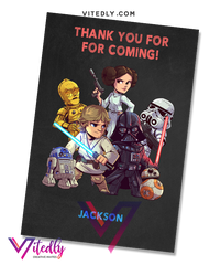 Star Wars Thank you card