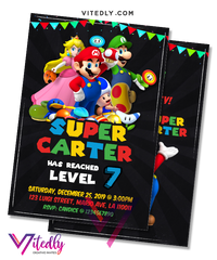 Super Mario Invitation