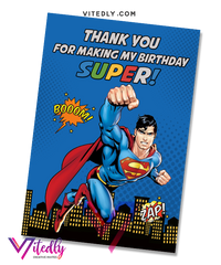 Superman Thank you card