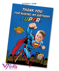 Superman Thank you card