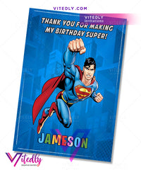 Superman thank you card